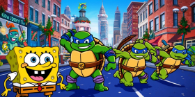 Animated Holiday Adventures: SpongeBob Meets TMNT in a New Jersey Quest